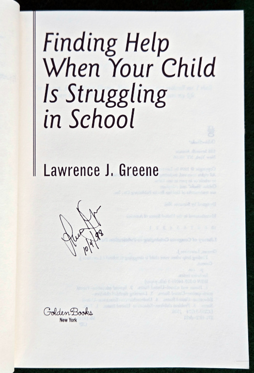 FINDING HELP WHEN YOUR CHILD IS STRUGGLING IN SCHOOL: FROM KINDERGARTEN THROUGH JUNIOR HIGH SCHOOL