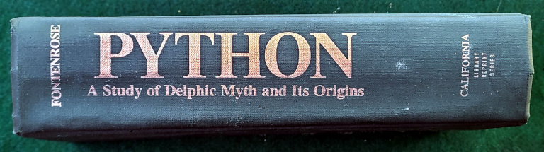 Image for PYTHON: A STUDY OF DELPHIC MYTH AND ITS ORIGINS