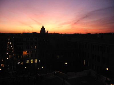 Sunset over Rome